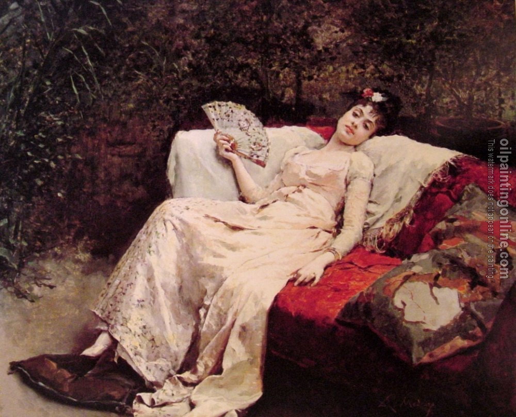 Madrazo y Garreta, Raimundo de - Reclining Lady